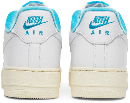 KITH x Nike Air Force 1 Low 'Biru Lagoon' DC9555-100 Details for KITH x Nike Air Force 1 Low 'Biru Lagoon' DC9555-100