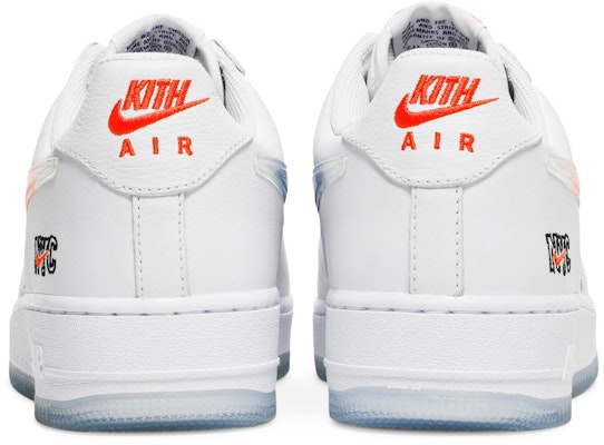KITH x Nike Air Force 1 Low 'NYC - Blanco' CZ7928-100 Details for KITH x Nike Air Force 1 Low 'NYC - Blanco' CZ7928-100