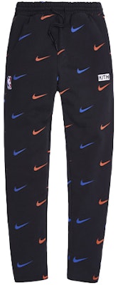 KITH x Nike Collaborative Knicks Black Unisex Lace-Up Sweatpants NKCZ1792-010 Order KITH x Nike Collaborative Knicks Black Unisex Lace-Up Sweatpants NKCZ1792-010