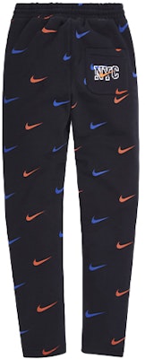 KITH x Nike Collaborative Knicks Black Unisex Lace-Up Sweatpants NKCZ1792-010 Lookbook KITH x Nike Collaborative Knicks Black Unisex Lace-Up Sweatpants NKCZ1792-010