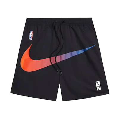 KITH Nike For New York Knicks Black Printed Athletic Shorts. CZ3764-010