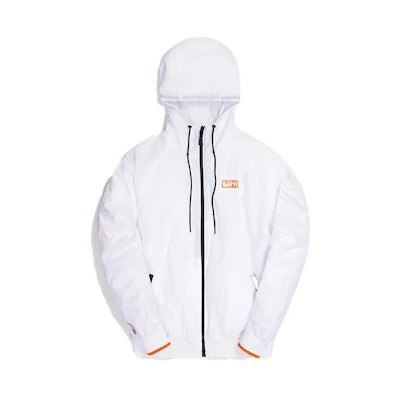 KITH Nike White Zip-Up Hoodie Jacket Unisex Casual Collab NKCZ1798-100