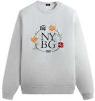 KITH x NY Botanical Garden SS24 Floral Crewneck Sweater Men’s Light Heather Grey KHM032117-002 KITH x NY Botanical Garden SS24 Floral Crewneck Sweater Men’s Light Heather Grey KHM032117-002