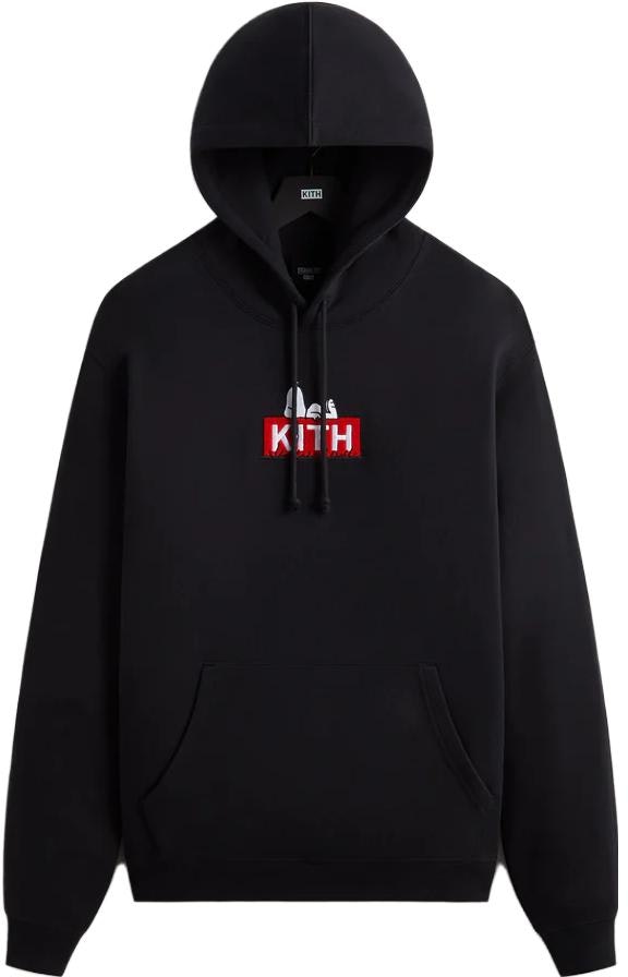kith-x-peanuts-fw-23-black-classic-logo-hoodie-unisex-khm031149-001