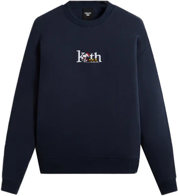 kith-x-peanuts-fw-23-navy-crewneck-sweatshirt-unisex-classic-logo-pullover-khm-031151-413