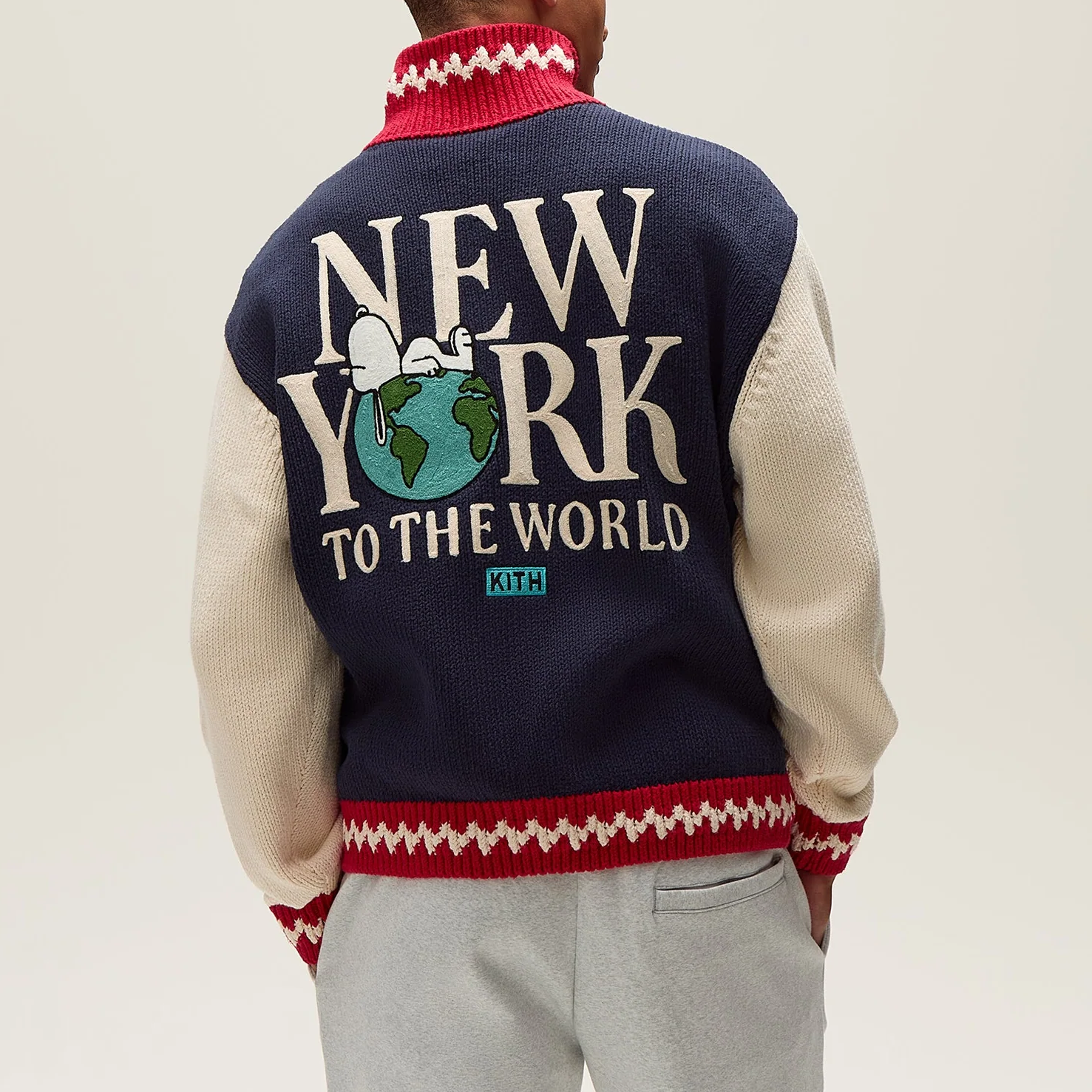 Purchase KITH x 花生漫画联名 Wyona 全拉链毛衣 夜影版 KHM010890-413