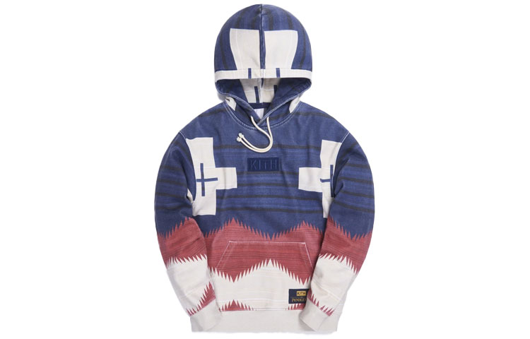 KITH PENDLETON Classic Navy Color Block Hoodie Unisex Retro Style kh2562-102 圖 2