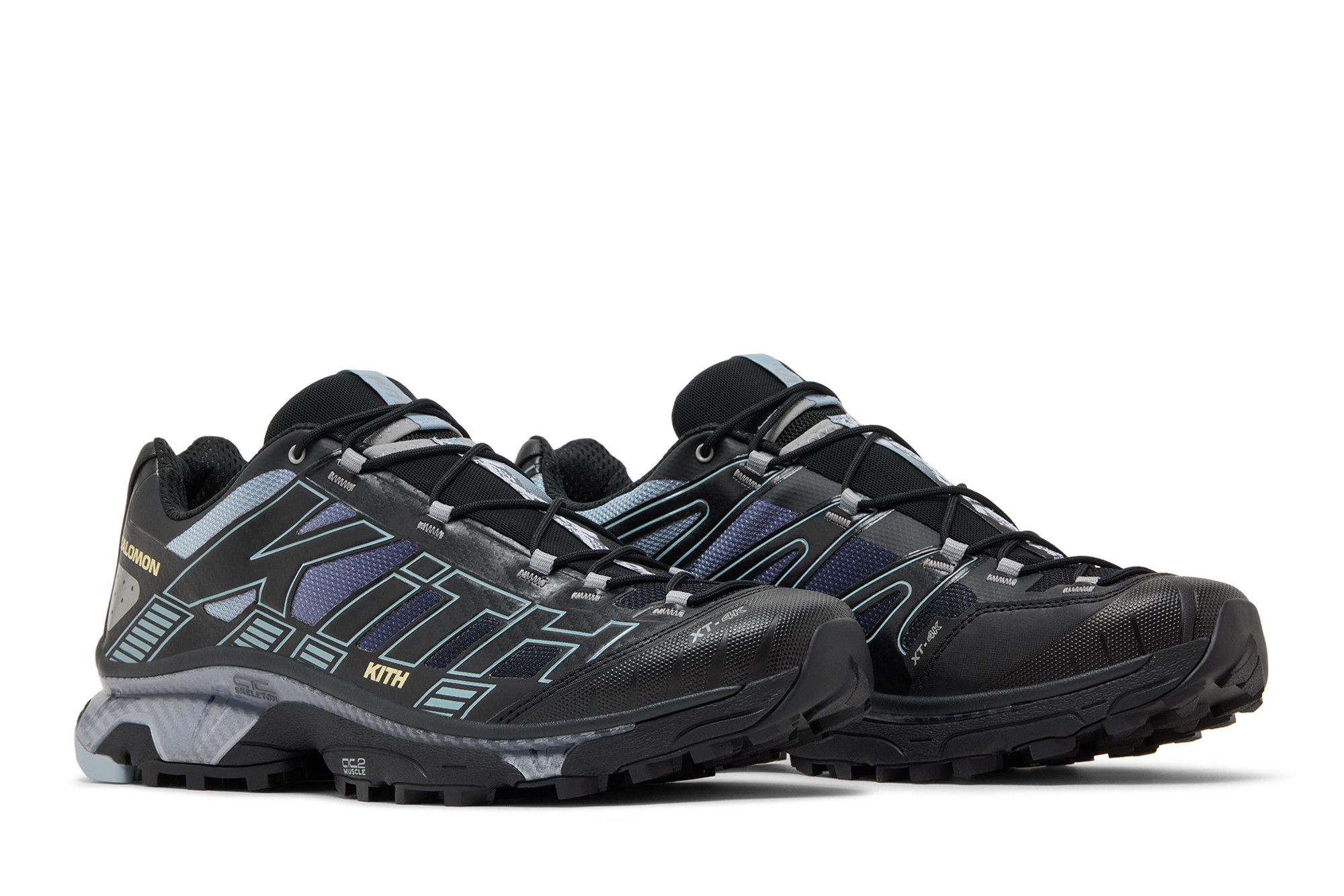 Cheap KITH x Salomon XT-4K ''Negro Aleación Azul Niebla'' L45450800