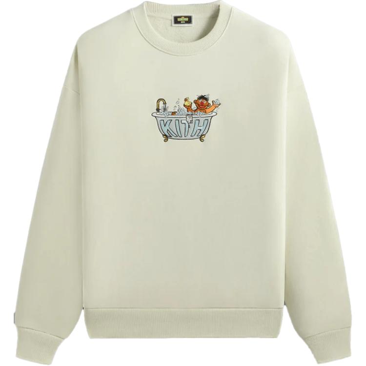KITH Sesame Street FW24  Beige Crewneck Sweatshirt - Graphic Casual Style KHM033071-410