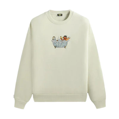 KITH Sesame Street FW24 Beige Crewneck Sweatshirt - Graphic Casual Style KHM033071-410