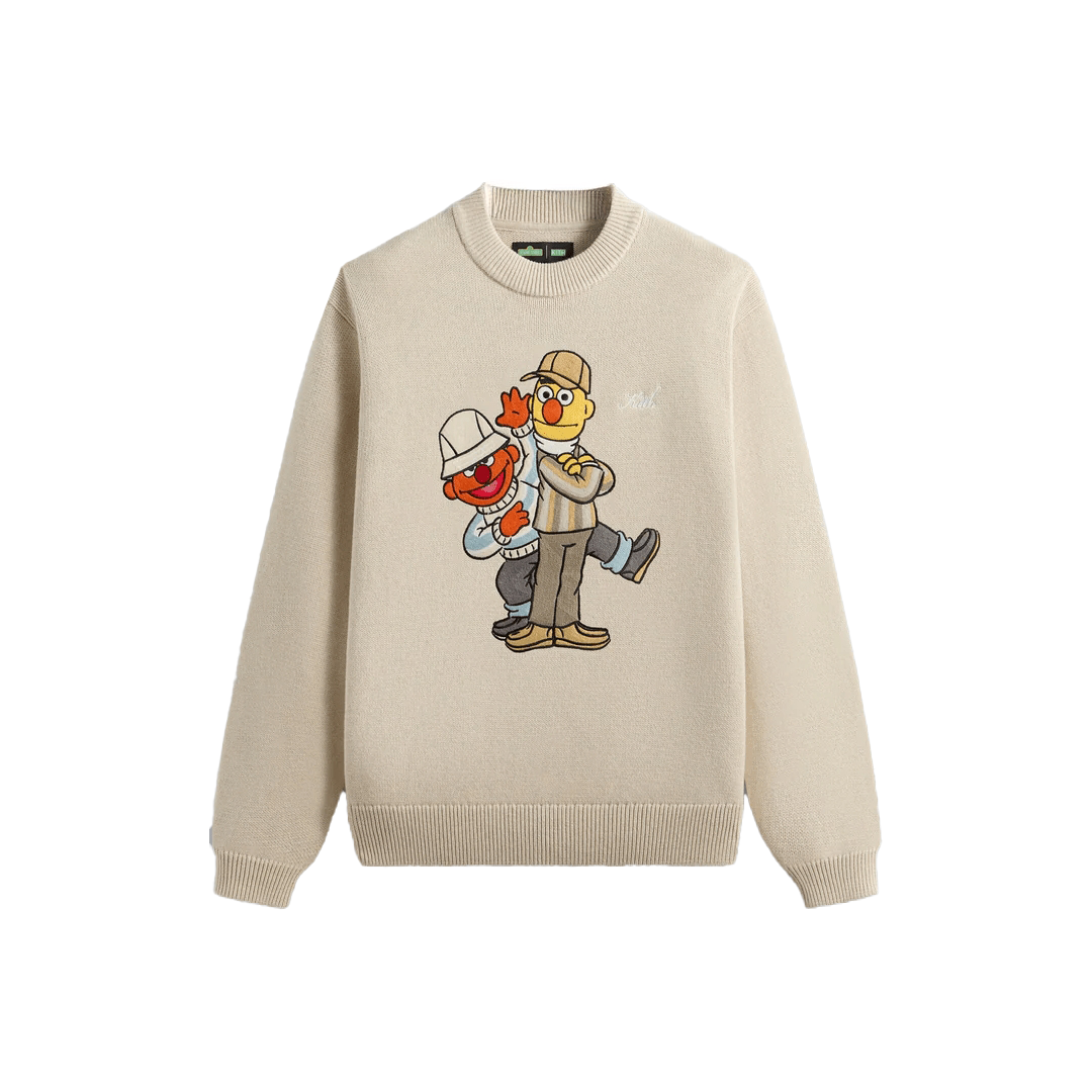 Order KITH x 芝麻街 FW24 米色針織毛衣 - 時尚休閒舒適款式 KHM032971-212