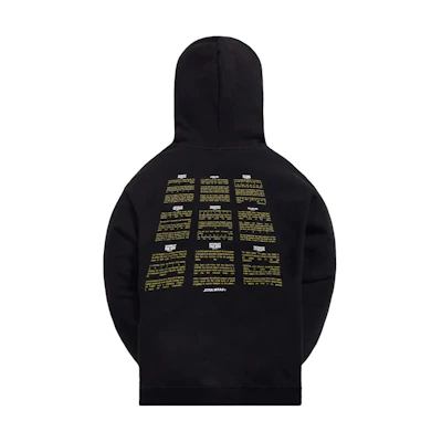 KITH STAR WARS™ Credits Hoodie Black Pullover Sweatshirt KHM030216-001