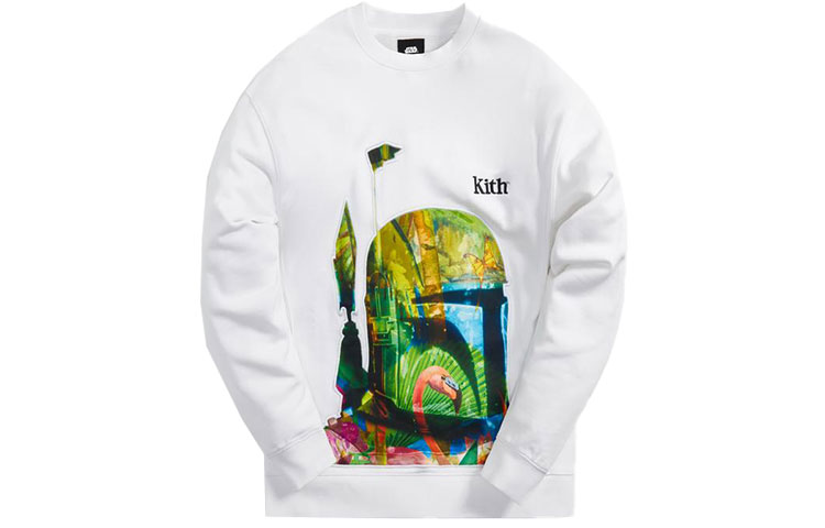 Order Sudadera Blanca Unisex KITH x STAR WARS Boba Fett Casual. KHM030220-101