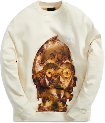 키스 x 스타워즈 C-3PO 크루넥 와플 자수 로고 스웻셔츠 베이지. KHM030219-102 Order 키스 x 스타워즈 C-3PO 크루넥 와플 자수 로고 스웻셔츠 베이지. KHM030219-102