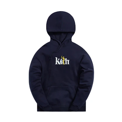 KITH STAR WARS Droid Serif Hoodie Nocturnal Blue Unisex Cartoon Print Pullover KHM030214-413