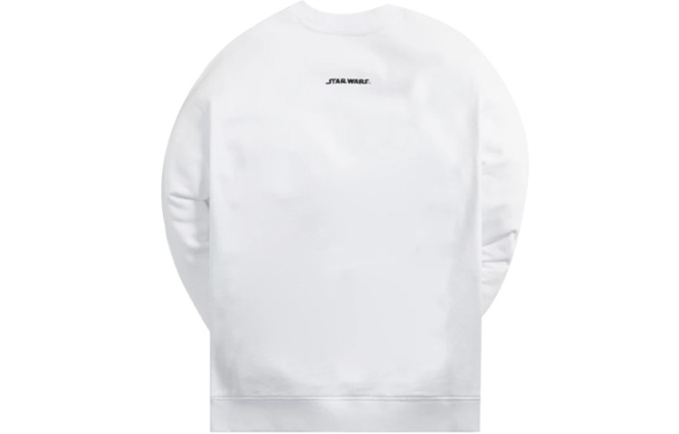 Lookbook 키스 x 스타워즈 엠파이어 크루넥 화이트 그래픽 맨투맨. KHM030209-101