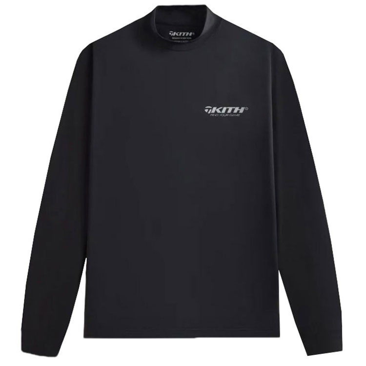 KITH TaylorMade SS24 Black Unisex Pullover Sweatshirt - Minimalist & Comfy KHM032167-001