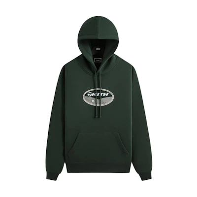 KITH TaylorMade SS24 Green Logo Embroidered Drawstring Hoodie Unisex KHM032358-302