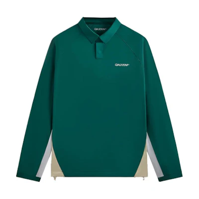 KITH Taylormade SS24 Logo Long-Sleeve Pullover Jacket Green Unisex KHM032159-328
