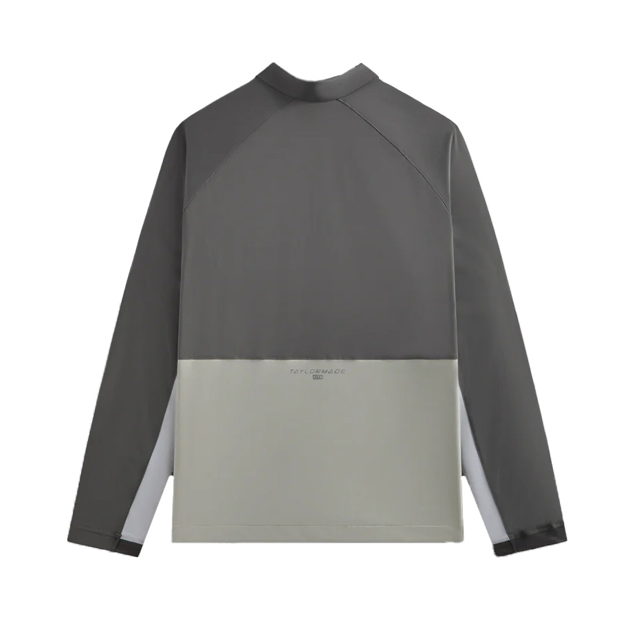 Lookbook KITH x TaylorMade SS24 Polo Manga Larga Unisex Logo Raglán - Gris. KHM032159-176