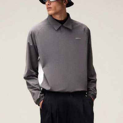 KITH x TaylorMade SS24 Polo Manga Larga Unisex Logo Raglán - Gris. KHM032159-176 Shop KITH x TaylorMade SS24 Polo Manga Larga Unisex Logo Raglán - Gris. KHM032159-176