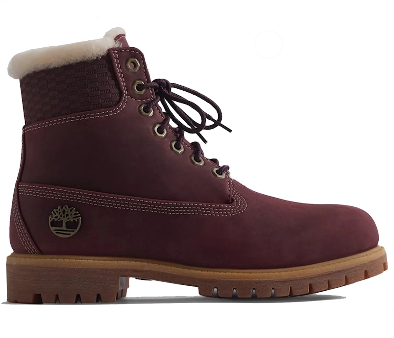 Kith x Timberland 6 Inch Premium Shearling Boot 'Burgundy' TB0A2PA2-506
