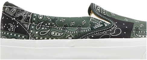 KITH x Vans Vault OG Classic Slip-On LX 'Bandana - Scarab' - Bandana Hijau Scarab VN0A45JK6CF Order KITH x Vans Vault OG Classic Slip-On LX 'Bandana - Scarab' - Bandana Hijau Scarab VN0A45JK6CF