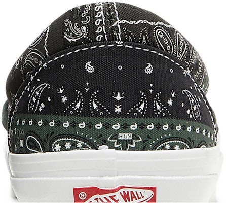 KITH x Vans Vault OG Classic Slip-On LX 'Bandana - Scarab' - Bandana Hijau Scarab VN0A45JK6CF Sizing KITH x Vans Vault OG Classic Slip-On LX 'Bandana - Scarab' - Bandana Hijau Scarab VN0A45JK6CF