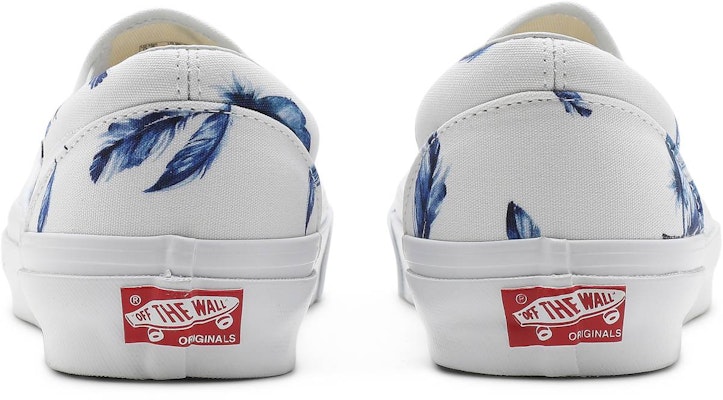 KITH x Vans Vault OG Classic Slip-On LX 'Feathers' VN0A45JK6BW Details for KITH x Vans Vault OG Classic Slip-On LX 'Feathers' VN0A45JK6BW