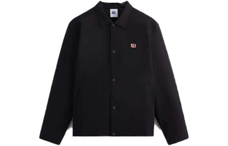 KITH Wilson Black Embroidered Button-Up Jacket W91M314708WBKA