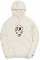 KITH x Wilson Crest Hoodie Off-White Sweatshirt KHM030079-216 KITH x Wilson Crest Hoodie Off-White Sweatshirt KHM030079-216