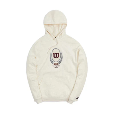 KITH Wilson Crest Hoodie Off-White Sweatshirt KHM030079-216