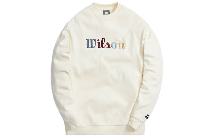 KITH Wilson Logo Crewneck Sweatshirt Unisex - Off-White KHM030083-104