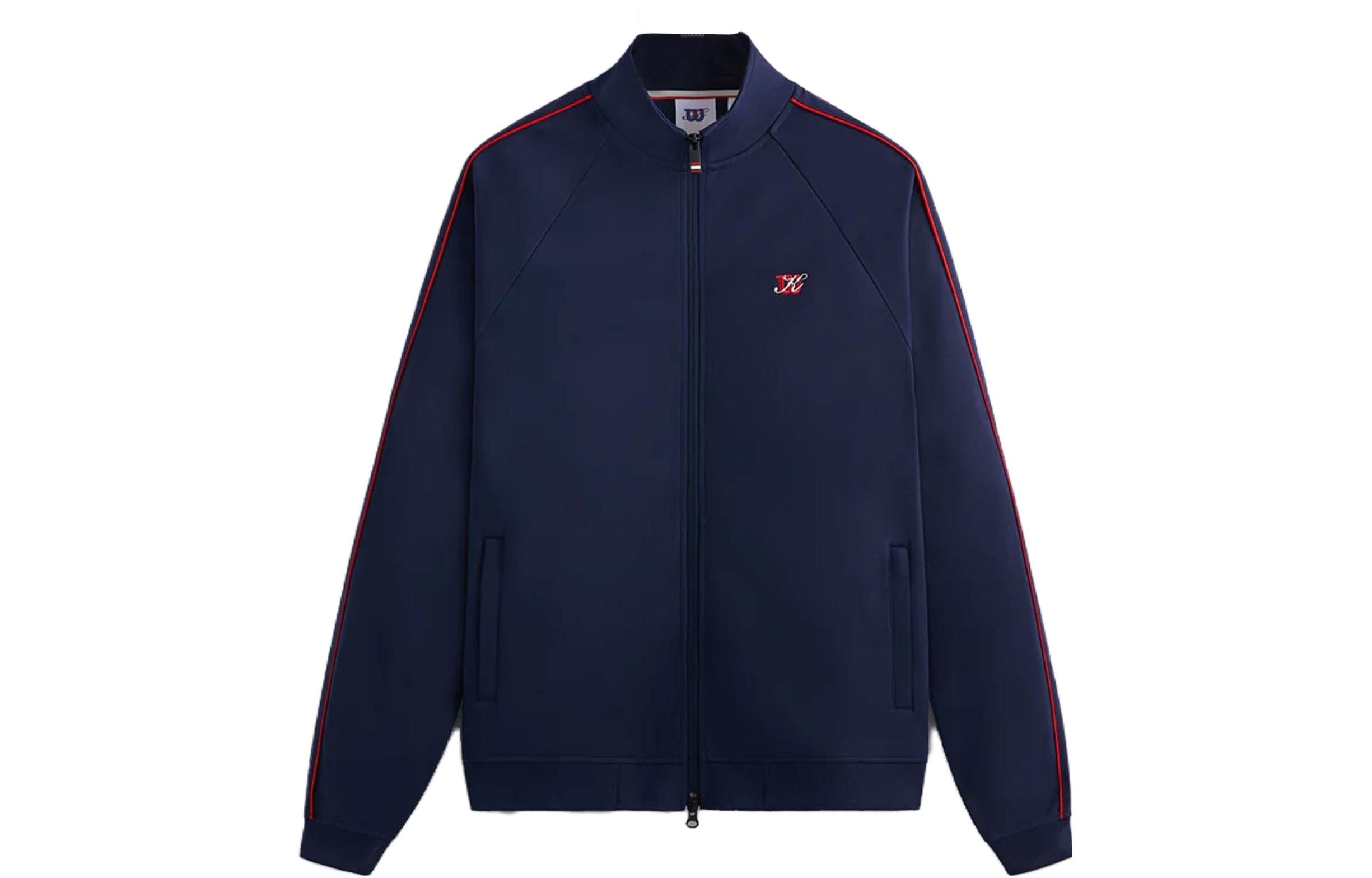 KITH Wilson Navy Blue Trailblazer Loose-Fit Sports Jacket W91M314506WDBC