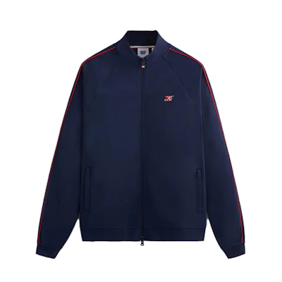 KITH Wilson Navy Blue Trailblazer Loose-Fit Sports Jacket W91M314506WDBC