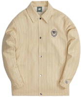 KITH x Wilson 條紋針織教練外套 淺灰色 - 標誌翻領設計 KHM010074-210 Lookbook KITH x Wilson 條紋針織教練外套 淺灰色 - 標誌翻領設計 KHM010074-210