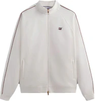 KITH x Wilson White Windproof Casual Loose-Fit Sports Jacket W91M314506WWTE KITH x Wilson White Windproof Casual Loose-Fit Sports Jacket W91M314506WWTE