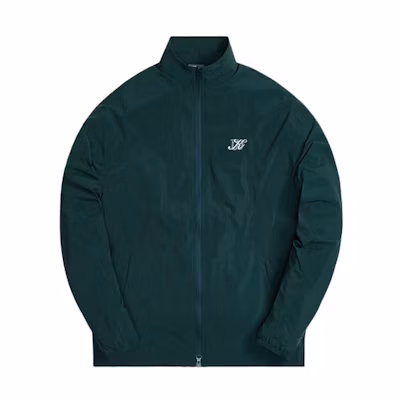 KITH Wilson Windsor Panelled Track Jacket Green - Zip-Up Logo Jacket KHM010075-302