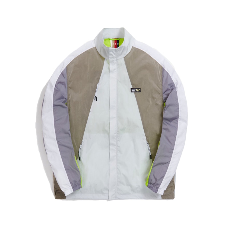 KITH Zip Front Track Jacket Minimal Grey