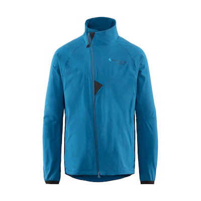 KLATTERMUSEN Blue Solid Color High-Neck Zip Jacket 10639M01