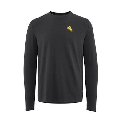 KLATTERMUSEN Black Crewneck Sweatshirt with Letter Print Design 20665M