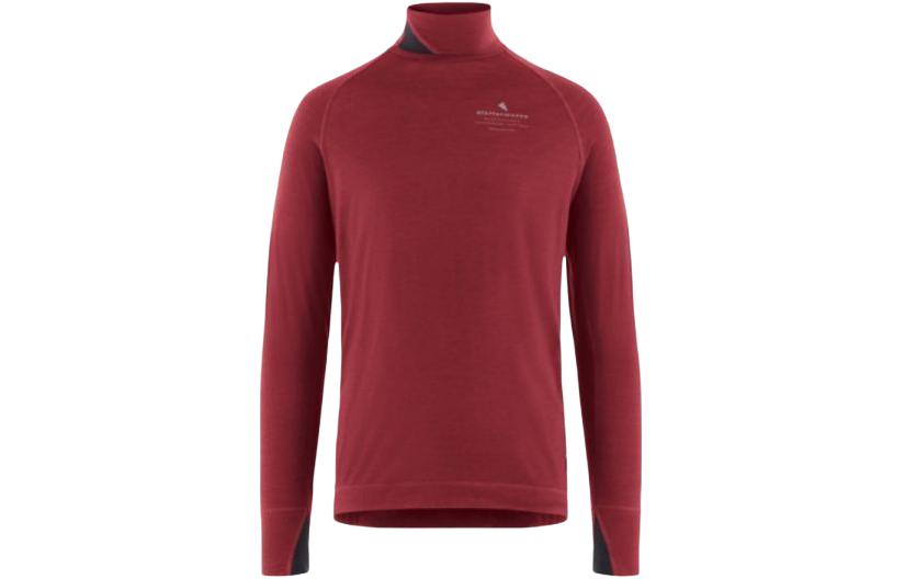 Order KLATTERMUSEN Fafne Merah Baju Sejuk Leher Tinggi Rekaan Cetak 20630M