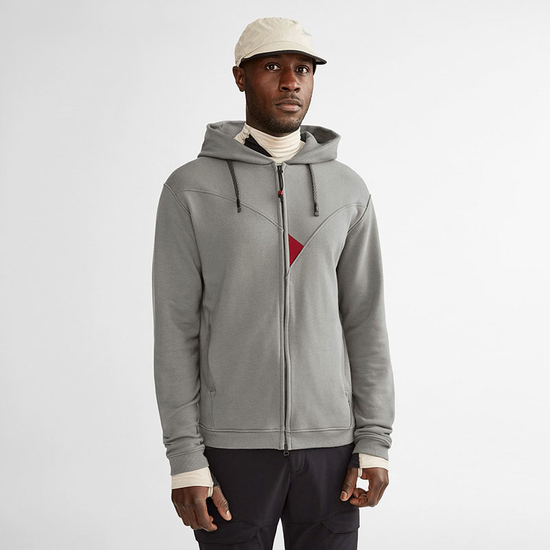 Lookbook Klattermusen Off The Mountain Contrast Cotton Hoodie Casual Zip Sweatshirt 20675M