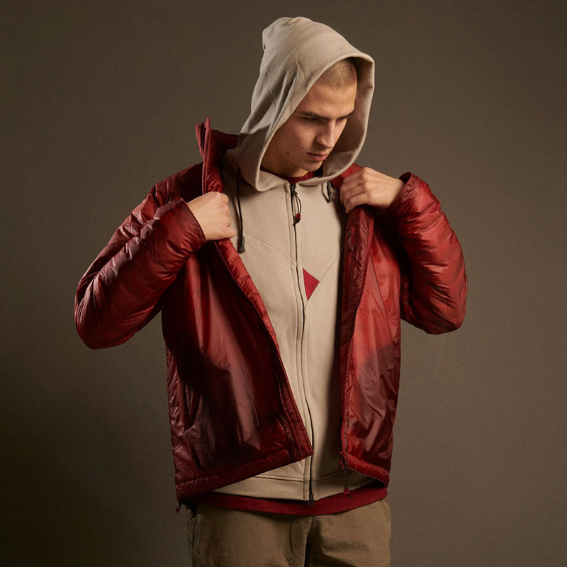 Sizing Klattermusen Off The Mountain Contrast Cotton Hoodie Casual Zip Sweatshirt 20675M