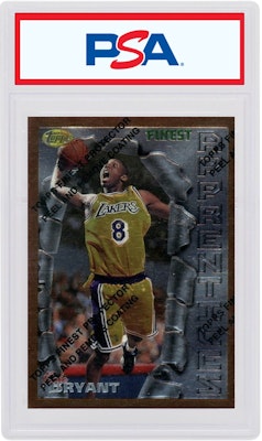 Kobe Bryant 1996 Topps Finest Rookie w/ Coating #74 Buy Kobe Bryant 1996 Topps Finest Rookie w/ Coating #74