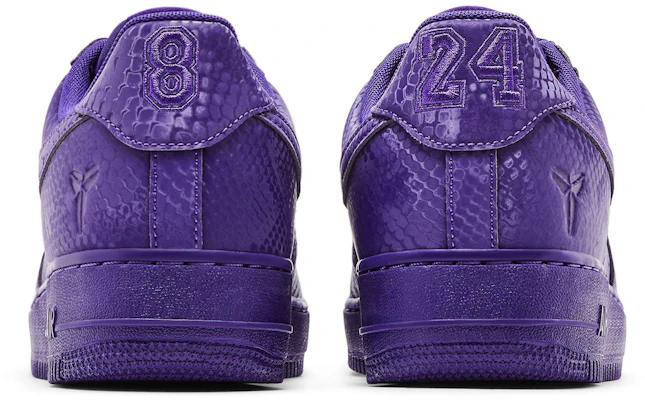 Kobe Bryant x Nike Air Force 1 Low 'Court Purple' Ungu Lapangan IB0018-500 Details for Kobe Bryant x Nike Air Force 1 Low 'Court Purple' Ungu Lapangan IB0018-500