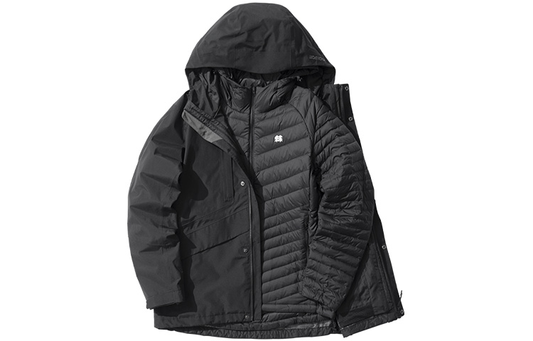 KOLON SPORT 24Nature Waterproof 3-in-1 Jacket with Detachable Down Liner LHGJ1WN021