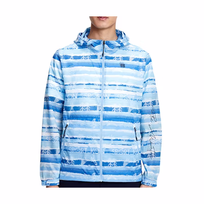 KOLON SPORT 24Nature Windproof Water-Resistant Letter Print Hoodie Jacket LHJK1MN137