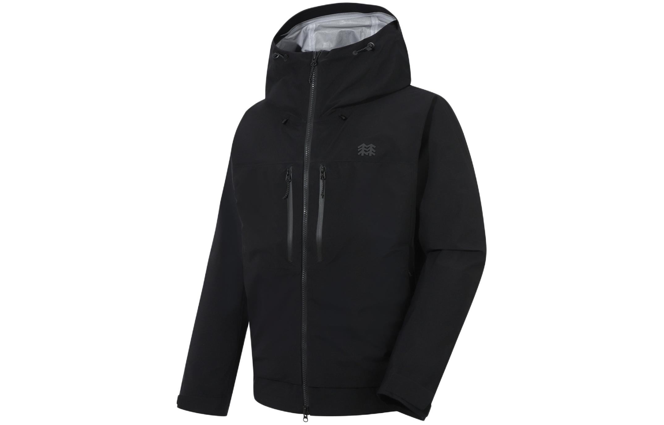 Kolon Sport 3L Solid Waterproof Hooded Zipper Jacket JWJJS23161