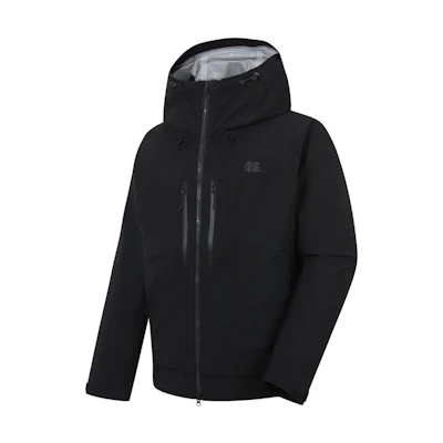 Kolon Sport 3L Solid Waterproof Hooded Zipper Jacket JWJJS23161